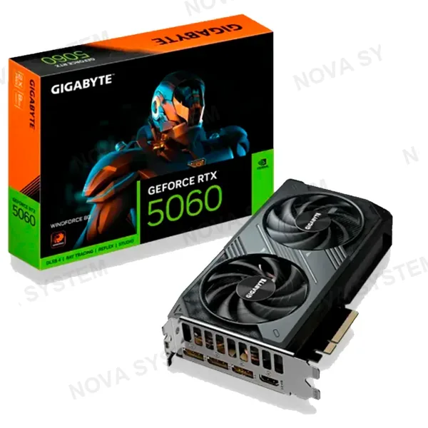 TARJETA DE VIDEO, GIGABYTE WINDFORCE MAX, RTX 5060 8GB GDDR7 OC