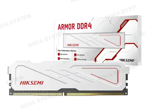 MEMORIA RAM HIKSEMI DDR4 8GB ARMOR (HSC408U32E2-8) 3200 MHZ, BLANCO
