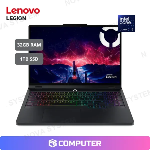 LAPTOP GAMER LENOVO 16ADR10 (83LT002MLM) | R9-8945HX | 32GB RAM | 1TB SSD | RTX 5060 8GB