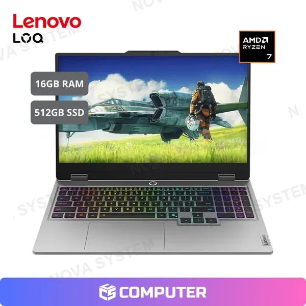 LAPTOP GAMER LENOVO 15AHP10 (83JG00B1LM) | R7-250 | 16GB RAM | 512GB SSD | RTX 5050 8GB