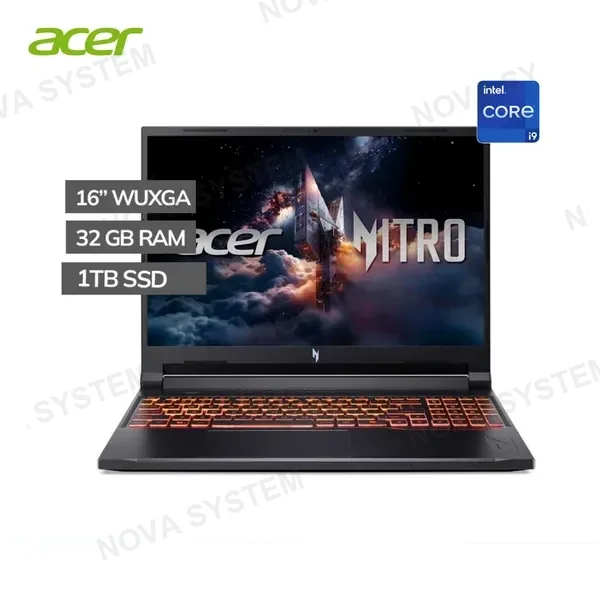 LAPTOP GAMER ACER ANV16-72-933F | 9-270H | 32GB RAM | 1TB SSD | RTX 5070 8GB