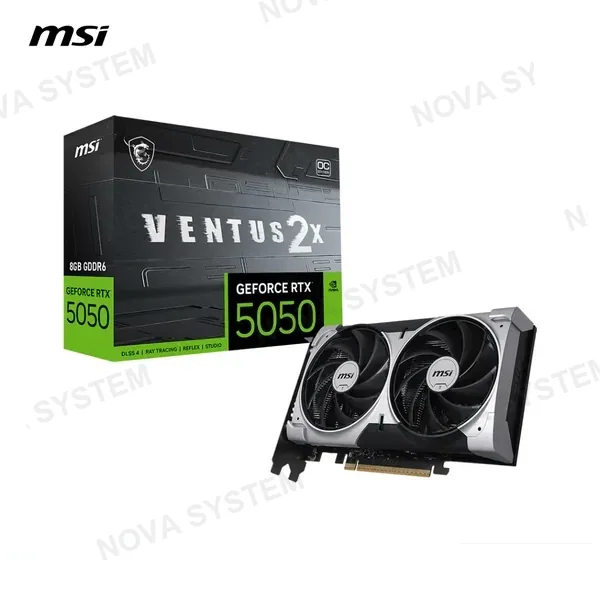 TARJETA DE VIDEO MSI GEFORCE RTX 5050 8GB VENTUS 2X OC GDDR6