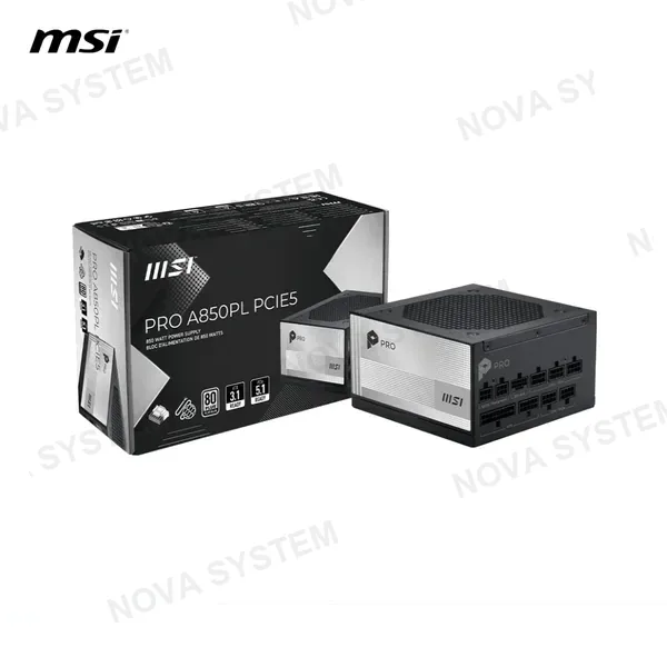 FUENTE DE PODER MSI PRO A850PL 80PLUS PLATINUM/FULL MODULAR/PCIE5