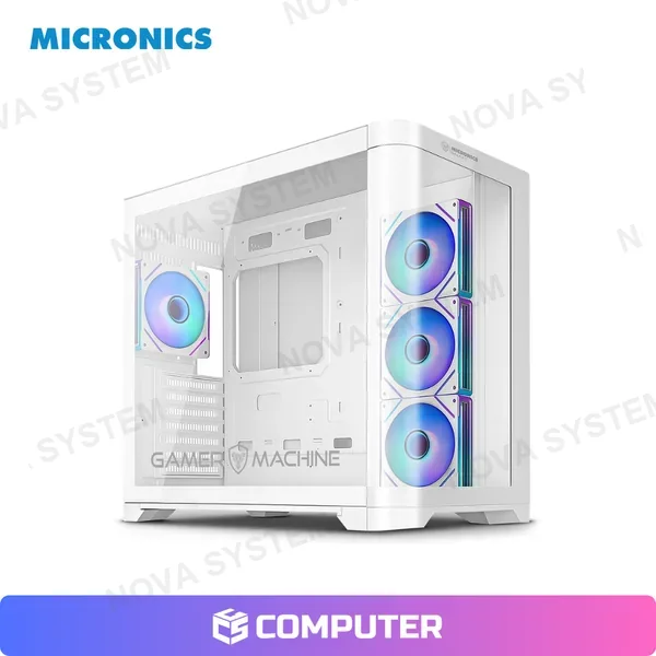 CASEE MICRONICS GALAXY WHITE MIC FC1034W 4FAN ARGB