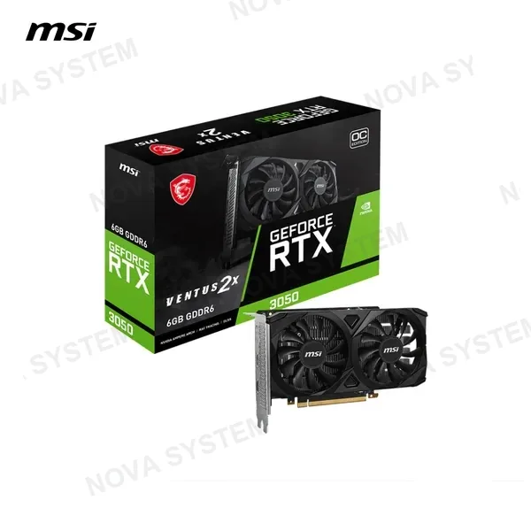 TARJETA DE VIDEO MSI GEFORCE RTX 3050 6GB VENTUS 2X OC