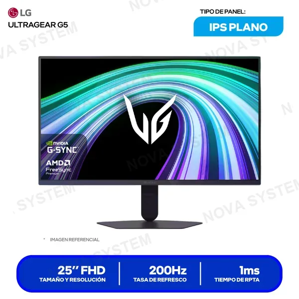 ( 25G523B-B ) MONITOR LG ULTRAGEAR G5 25" IPS ( 25G523B-B ) FHD 1920X...