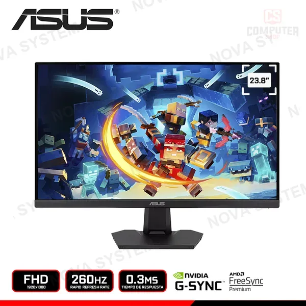 MONITOR ASUS TUF GAMING VG249QM5F 23.8" FHD 1920x1080/260Hz/0.3MS/FREESYNC PREMIUM/COMPATIBLE NVIDIA G-SYNC COMPUTERSHOP