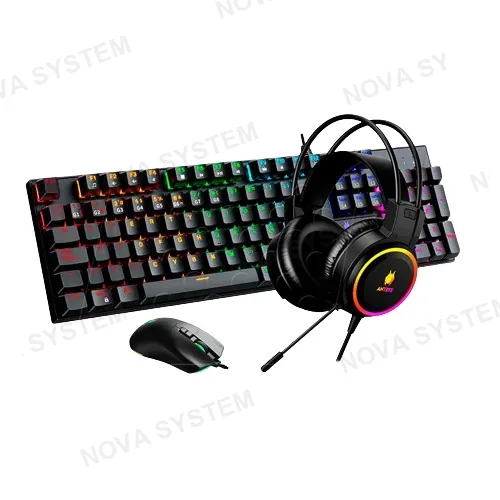 KIT GAMER, ANTRYX, GC-3100 X3 AUDIFONO+TEC+ MOUSE MECANICO SWITCH RED