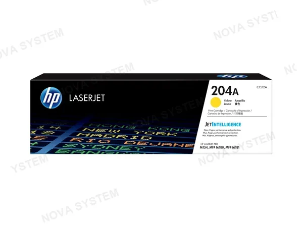 TONER HP 204A YELLOW (CF512A) LASERJET M154/M180/M181 900 PAG.