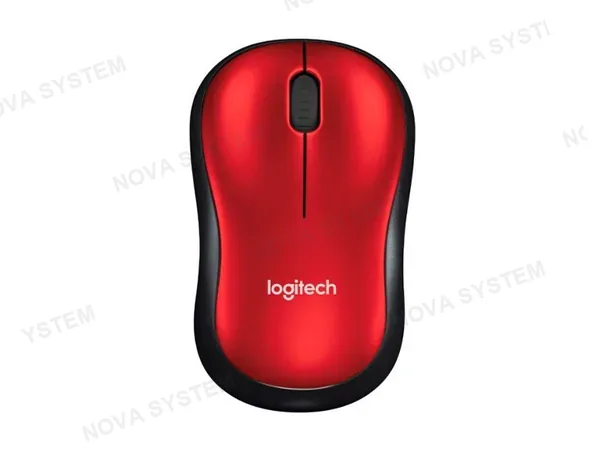 MOUSE LOGITECH OPTICO M185 WIRELESS RED
