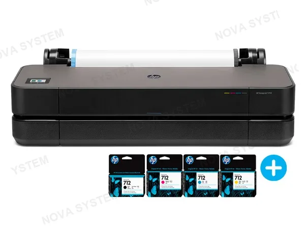 PLOTTER HP DESIGNJET T250 24-IN 5HB06L (A1) + KIT DE TINTAS