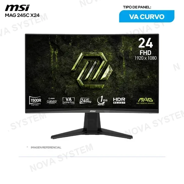 ( MAG 245C X24 ) MONITOR GAMING MSI MAG 245C X24 23.6 VA CURVO ( MAG 245...