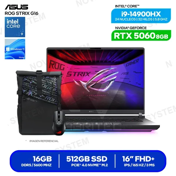 ( 90NR0LB1-M00JJ0 ) LAPTOP ASUS ROG STRIX G16 G615JMR-RV396W ( 90NR0LB1-M00...