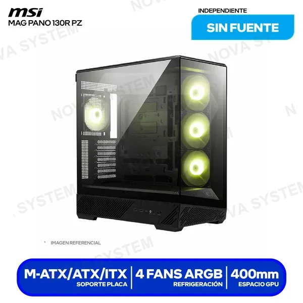 ( MAG PANO 130R PZ NEGRO ) CASE MSI MAG PANO 130R PZ ( MAG PANO 130R PZ NEGRO ) N...
