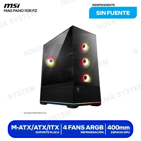 ( MAG PANO 110R PZ NEGRO ) CASE MSI MAG PANO 110R PZ ( MAG PANO 110R PZ NEGRO ) N...