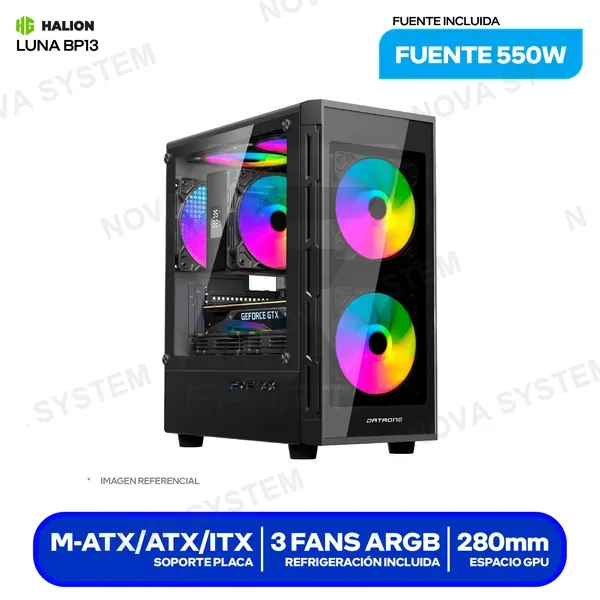 ( LUNA BP13 ) CASE GAMER HALION DATAONE LUNA BP13 ( LUNA BP13 ) C/FU...