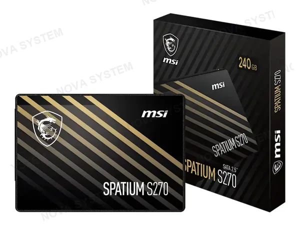 UNIDAD DE ALMACENAMIENTO SSD SATA 2.5 MSI 240GB SPATIUM S270 (MSI SPATIUM S270) 500MB/S