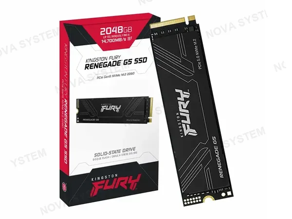 UNIDAD DE ALMACENAMIENTO SSD M.2 PCIE KINGSTON FURY 2TB NVME RENEGADE G5, 2280 (SFYR2S/2T0) HASTA 14000MB/S