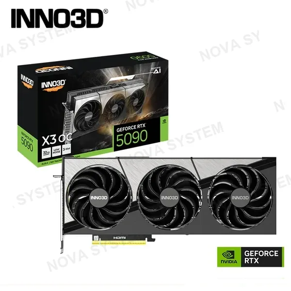 TARJETA DE VIDEO INNO3D GEFORCE RTX 5090 32GB GDDR7 512BITS X3 OC (PN:N50903-32D7X-17593928) COMPUTERSHOP