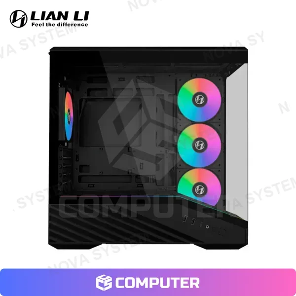 CASE LIAN LI VECTOR V100R BLACK, FAN x4 ARGB, V/TEMPLADO