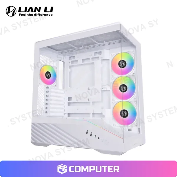 CASE LIAN LI VECTOR V100R WHITE, FAN x4 ARGB, V/TEMPLADO