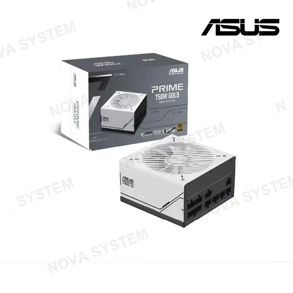 ASUS FUENTE DE PODER ASUS PRIME 750W ( AP-750G ) 80 PLUS GOLD | FULL MODULAR | BLANCA
