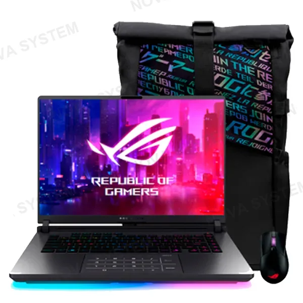 LAPTOPS ASIS ROG STRIX G16 G615JMR-RV396W CORE i9 14900HX 16GB DDR5 512GB SSD RTX 5060 8GB W11 ESP.+MOCHILA