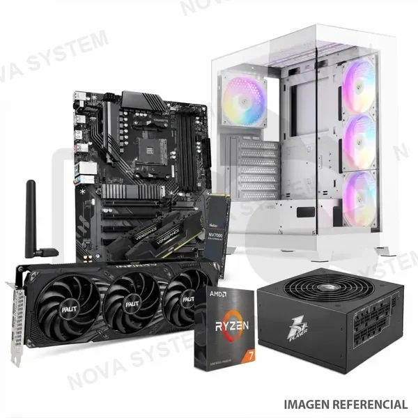PC Gamer Ryzen 7 5700 RTX 5060 Ti 16GB WiFi