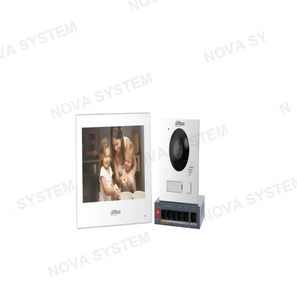 DAHUA DHI-KTP11(F) KIT VIDEO PORTERO IP 1 BOTON 2MP IP65/IK07 MONITOR TACTIL 7" WIFI Y SWITCH POE 4 X 10/100