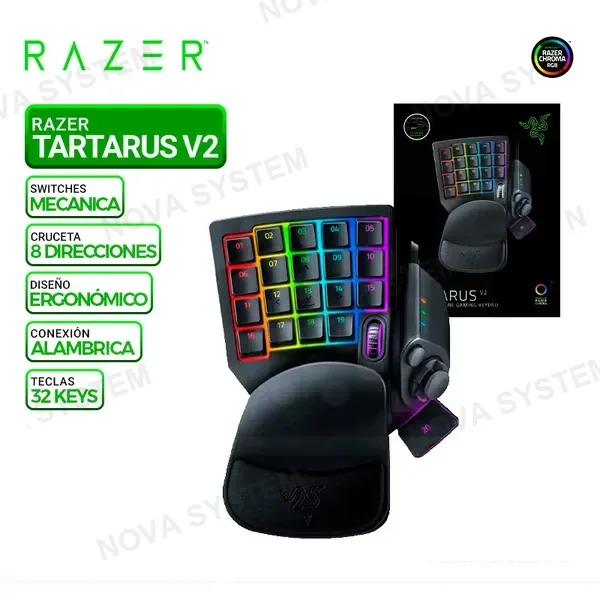 TECLADO RAZER TARTARUS V2, BLACK