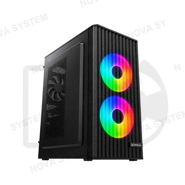 CASE GAMER M-ATX FPMAX WIND SHELL G1 2 FAN RAINBOW TYPE-C C/F 300W
