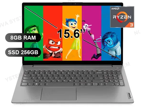 LAPTOP LENOVO V15 G4 AMN RYZEN3-7320U/ 8GB/ SSD256GB/ FREE/ 15.6/ 82YU00X4LM