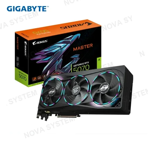 TARJETA DE VIDEO GIGABYTE RTX 5070 12GB AORUS MASTER GDDR7