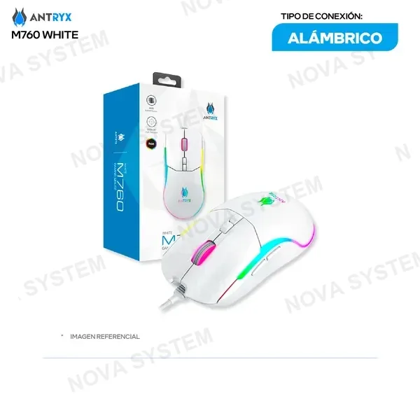 ( AGM-M760WE ) MOUSE GAMING ANTRYX M760 ( AGM-M760WE ) BLANCO | DPI 1...