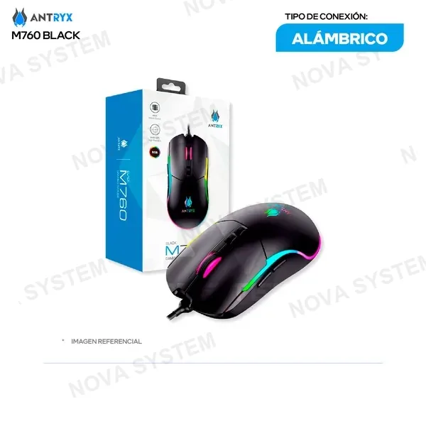 ( AGM-M760BK ) MOUSE GAMING ANTRYX M760 ( AGM-M760BK ) NEGRO | DPI 128...