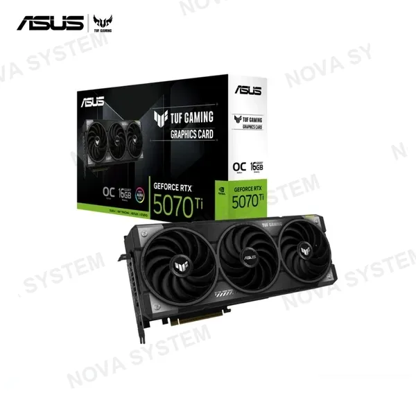 ASUS TUF GAMING GEFORCE RTX 5070 TI OC EDITION BLACK 16GB GDDR7 SOLO CON PC