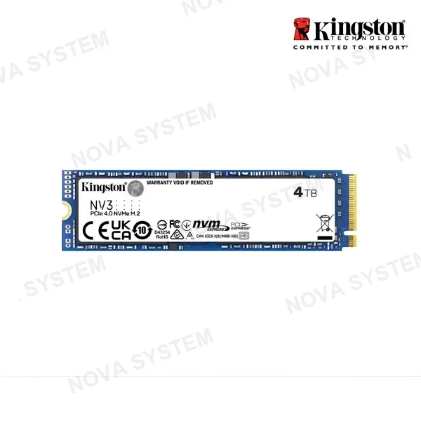 SSD KINGSTON NV3 4TB ( SNV3S/4000G ) NVME PCIE GEN 4X4 | 6000MBS LECTURA | 5000MBS ESCRITURA