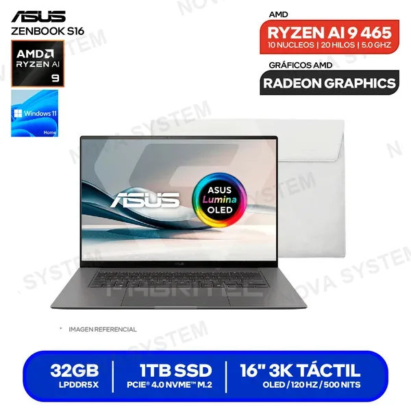 ( 90NB17H6-M00940 ) LAPTOP ASUS ZENBOOK S16 UM5606GA-SR190W ( 90NB17H6-M009...