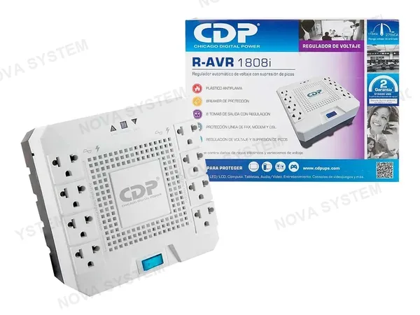 ESTABILIZADOR CDP R-AVR1808I 1800VA/1000W 8 SALIDA