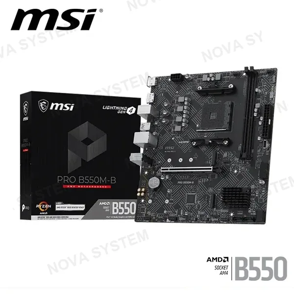 PLACA MSI PRO B550M-B M.ATX DDR4 AMD AM4 (PN:911-7D14-024) COMPUTERSHOP