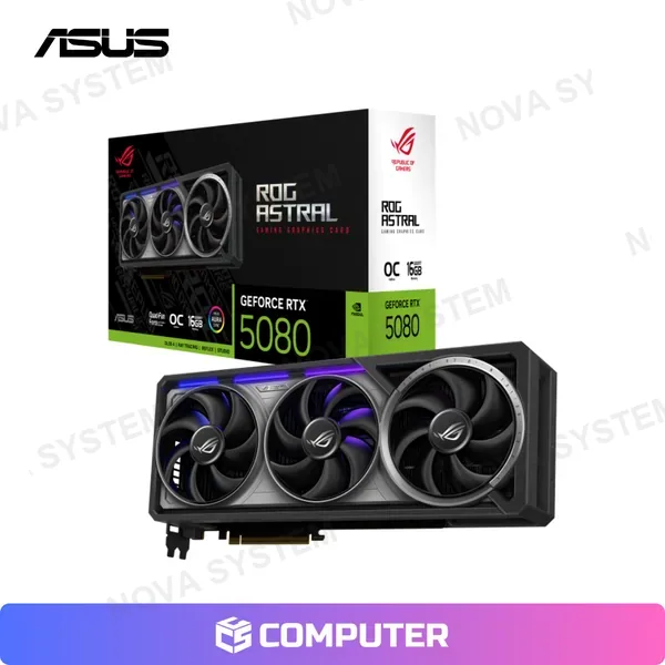 TARJETA DE VIDEO ASUS ROG ASTRAL RTX 5080 16GB GDRR7 OC