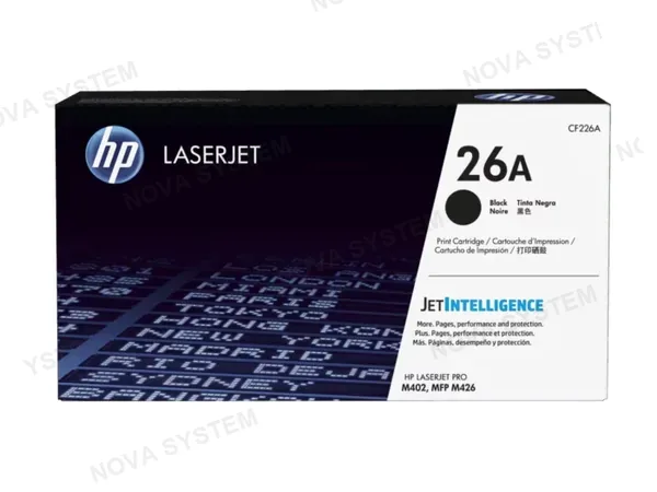 HP CF226A LaserJet 26A Cartucho de Tóner Negro
