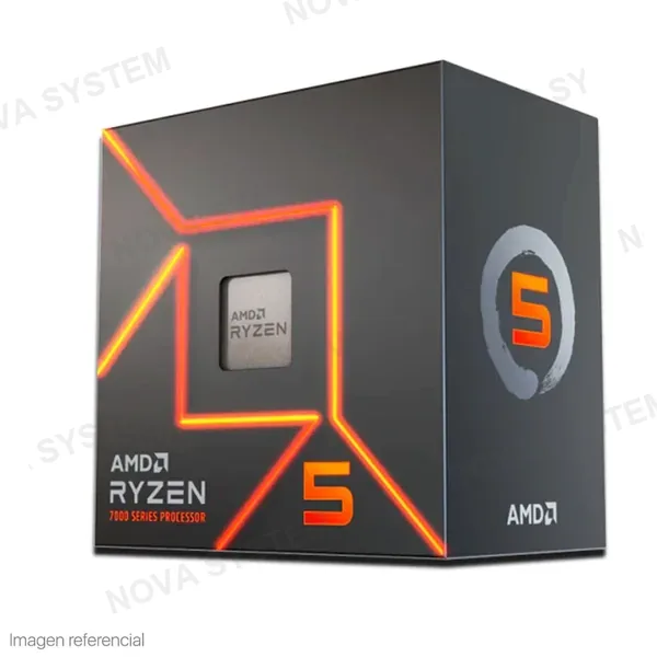 AMD AMD Ryzen 5 7600 Procesador 6 Núcleos AM5 65W 100-100001015BOX