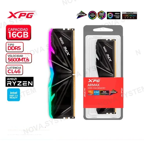 MEM. RAM XPG ARMAX RGB 16GB DDR5 5600MT/
