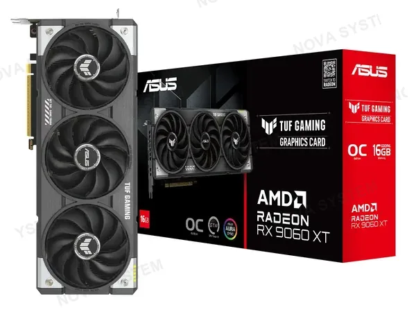 TARJETA DE VIDEO ASUS RX 9060XT TUF GAMING 16GB 128 BIT PCI 5.0 GDDR6 (VD16ASRX906XTTO)