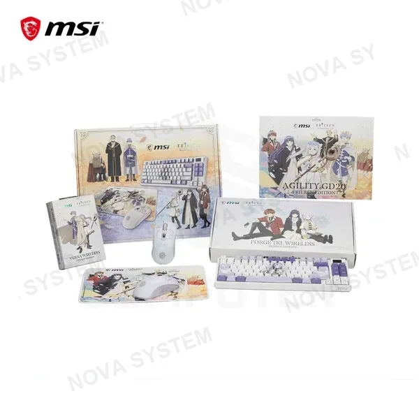 KIT MSI GAMING GEAR BUNDLE FRIEREN EDITION TECLADO MECÁNICO TKL/MOUSE VERSA WIRELESS/MOUSEPAD AGILITY GD20