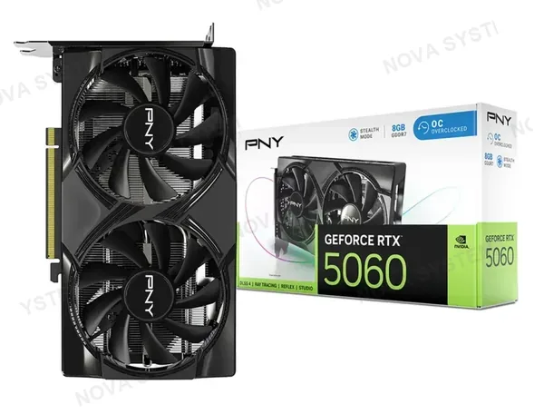TARJETA DE VIDEO, PNY RTX 5060 8GB GDDR7 OC