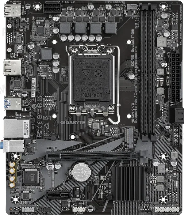 GIGABYTE H610M K V2 Placa Madre Intel H610 LGA1700 MicroATX