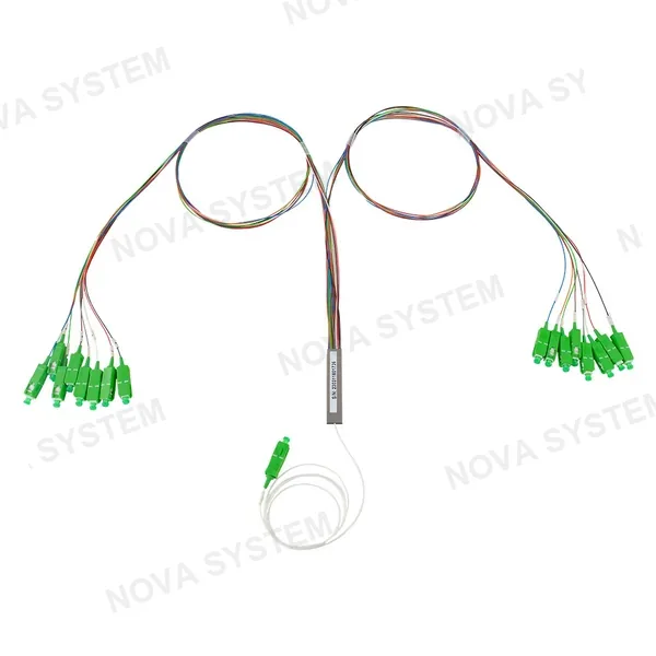 OPFIBRA OPF-PLC1X16-AS-P10 Splitter PLC 1x16 con Conectores SC/APC - 10 Unidades