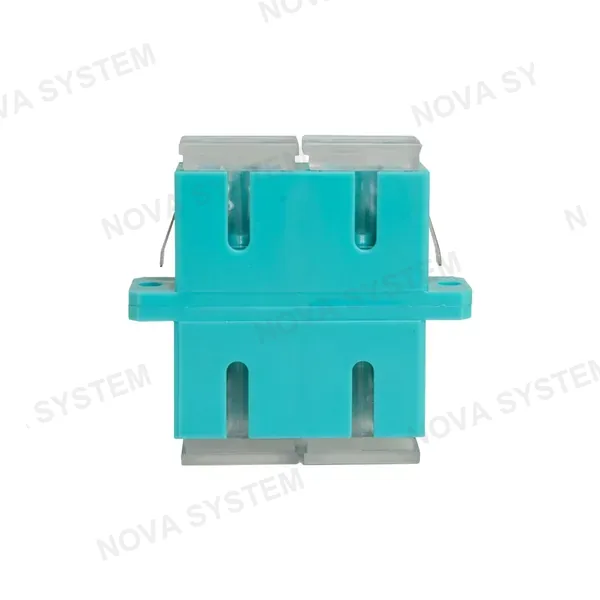 OPFIBRA ADSCU-DX-OM3-P6 Acoplador FO SC Duplex MM OM3 Aqua - 6 Unidades